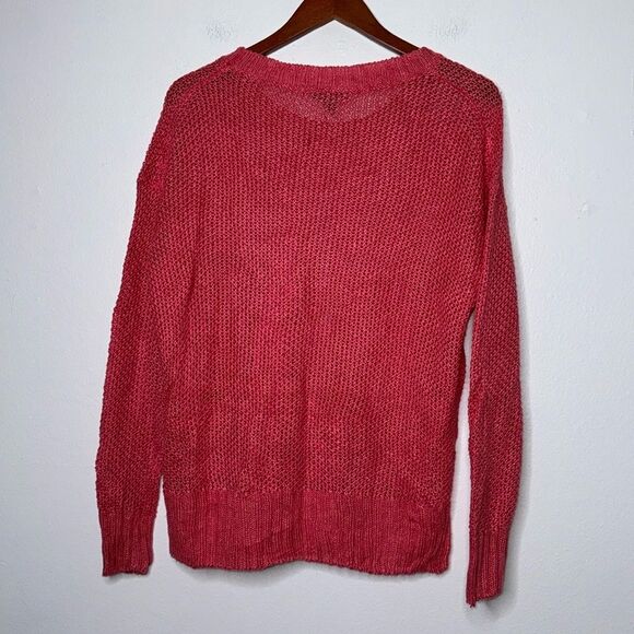 J. Crew Linen Crewneck Knit Pullover Sweater Womens Size Small - Picture 2 of 7